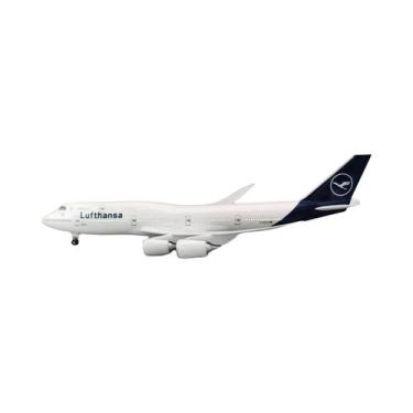 Imagem de Modelo De Avião Diecast Lufthansa 747 Grande De 47cm Com Suporte, Mode