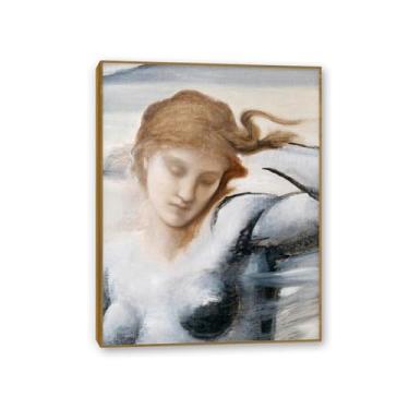 Imagem de SDYJ6GSW Edward Burne Jones Impressões de arte Stella Vespertina pintura em tela famosa arte de parede Edward Burne Jones decoração de parede para quarto sala de estar banheiro 40 x 30 cm (40.6x30.5