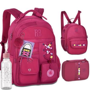 Imagem de Kit Completo Mochila Costa Rebecca Bonbon RB Escolar Juvenil, RB27422 