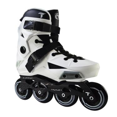 Imagem de Patins Inline Freestyle Traxart Revolt Branco - 80mm ABEC-9-Unissex