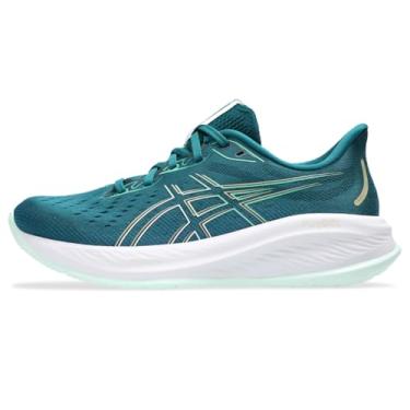 Imagem de ASICS Tênis de corrida feminino Gel-Cumulus 26, Azul-petróleo/menta pálida, 34