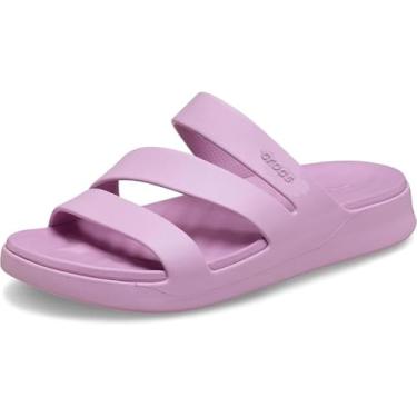 Imagem de Crocs Sandálias femininas Getaway com tiras, Hortênsia, 38