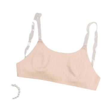 Imagem de Sutiã Sem Costura Sem Alças Transparente Sem Forro Lingerie Diária Par