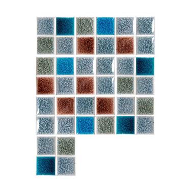 Imagem de 10 Peças Conjunto Adesivos de Parede Autocolantes para Azulejos Removíveis Decoração Painel Cozinha Banheiro Residencial Proteção Fácil Aplicar Peel a