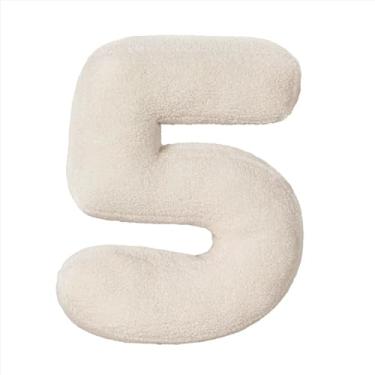 Imagem de English Letter Plush Pillow, Soft Cozy A to Z Alphabets Shaped Throw Cushions, Initial Design Decorative Throw Pillows for Bed Couch, Gift To Family, Friends & Colleagues (5)