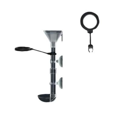 Imagem de Alimentador De Peixes Telescópico De Acrílico Transparente Multifuncio