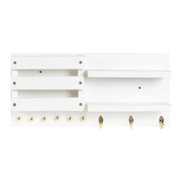 Imagem de Porta Chaves E Controles Remotos Em MDF Fixado Na Parede Com Suporte I