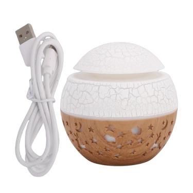 Imagem de TOPINCN Difusor de óleo Essencial, Mini Umidificador Portátil de 100ml Com 7 Cores Luz Noturna Umidificador de Névoa Fria para Quarto, Escritório, Viagem de Carro