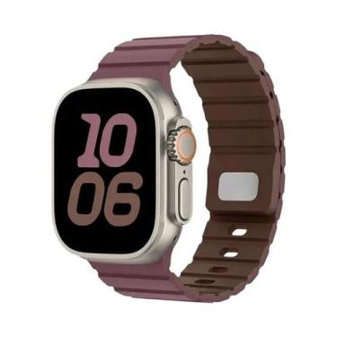 Imagem de Pulseira Magnética De Silicone De 49mm 46mm 45mm 44mm 41mm 42mm Para A