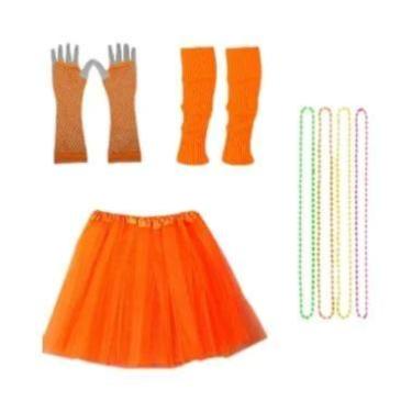 Imagem de Conjunto De Saia Tutu Neon Dos Anos 80 Para Mulheres PESENAR Acessório