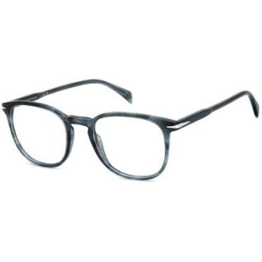 Imagem de Armação de Óculos David Beckham Db 1212 38I - Azul Horn 51-Masculino