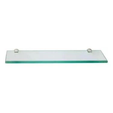 Imagem de Suporte Porta Shampoo De Vidro Incolor Banheiro Luxo 60cmx10cmx6mm - O