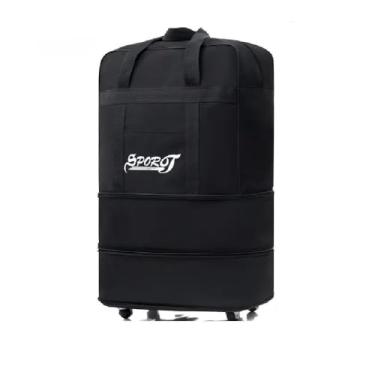 Imagem de BOLSA MALA VIAGEM SACOLA EXPANSIVEL COMPRAS SACOLEIRA MOCHILA GRANDE COM RODINHAS IMPERMEAVEL