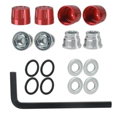 Imagem de Peças de carro RC compatíveis com Trx4 Trx6 para Axial Scx10 90046 para Redcat para Tamiya para MST D90 1/10 Rc Crawler Car M4 Porca Roda Roda Centro Tampa Atualização