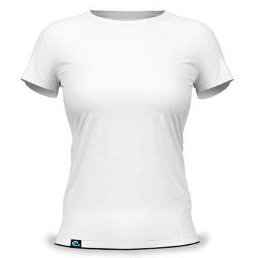 Imagem de Camiseta Feminina Baby Look Básica 100 Algodão Fio 30.1 Penteado Resis