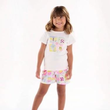 Imagem de Pijama Curto Infantil Menina em Suedine Jardim Up Baby-Feminino