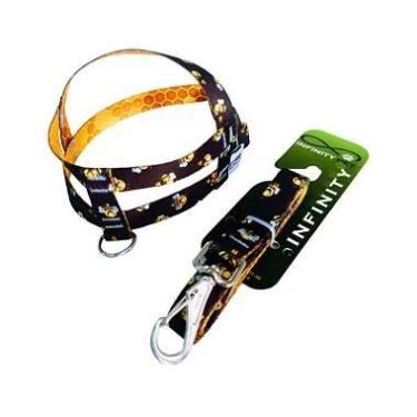 Imagem de Conjunto Peitoral e Guia Estampado de Nylon Regulável para Cães - Infi