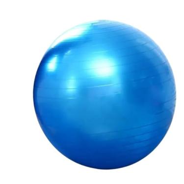Imagem de Bola de ioga fosca de PVC espessa, 55 cm, 65 cm, 75 cm, bola de ioga, bola de fitness, equipamento esportivo, equilíbrio de exercício, multifuncional (azul, 65 cm)