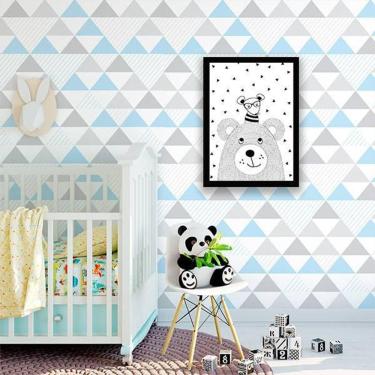 Imagem de Quadro Decorativo Ilustração Infantil Bichinhos Escandinavos