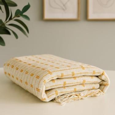 Imagem de Manta para Sofá Tijolinho Grande Luxo Casal 240x180 M |x Capa Protetora Antipoeira ee Decorativa | Manta de Sofá Premium(Tijol 2.8x1.8M Branco/Caramelo)