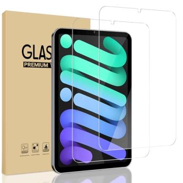 Imagem de MYGROO Pacote com 2 protetores de tela para iPad Mini 7 A17 Pro 7ª geração 2024 e Mini 6ª geração versão 2021, 8,3 polegadas, vidro temperado