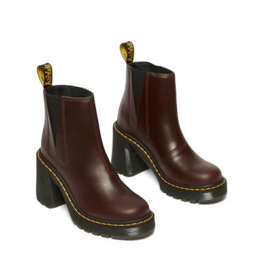 Imagem de Dr. Martens Bota feminina moderna, Marrom escuro clássico, 41