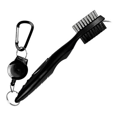 Imagem de Escova de Limpeza Funcional Professional Club Grooves com Fio Ferro Nylon Duas Lado Putter Cleaner Acessórios Exercício