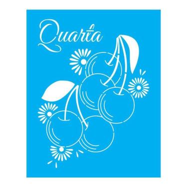 Imagem de Stencil Tamako Dias Da Semana - 20X25Cm - Ref B762