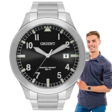 Imagem de Relógio Technos Masculino Analógico Casual Prova Dágua 50 Metros Quartz Classico Redondo Aço Inoxidável Prata 2115MSAS/1P