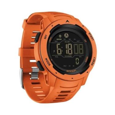 Imagem de Relógio Esportivo Digital LED À Prova d'Água 50M Para Homens Com Pedôm