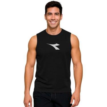 Imagem de Regata Machão Diadora Big Logo Masculina - Preto M, Preto, M