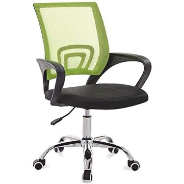 Imagem de Cadeira de escritório cadeira de escritório cadeira de computador cadeira de jogo giratória de malha ajustável cadeira de trabalho ergonômica apoio de braços cadeira ajoelhada (cor: verde)