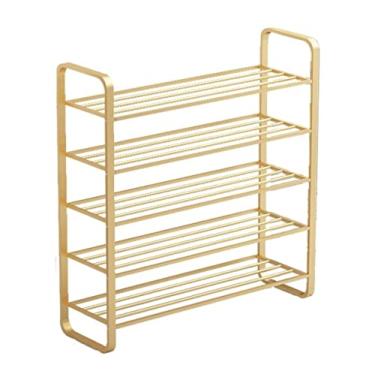 Imagem de Prateleira para sapatos, organizador de sapato, suporte de metal multicamadas, organizador de armazenamento de sapatos de entrada, corredor, sala de estar, quarto, sapateiras, suporte de sapatos (cor