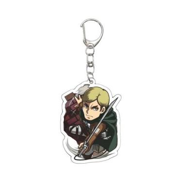 Imagem de Chaveiro De Anime Attack on Titan 55MM Eren Jaeger Mikasa Ackerman Arm