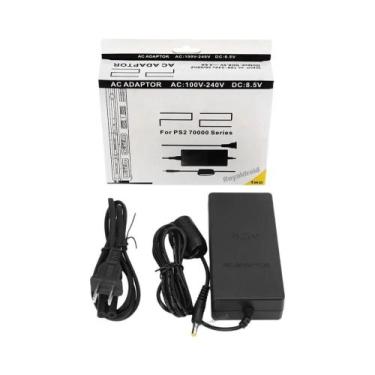 Imagem de Fonte De Alimentação Substituta Para PS2 Slim, Adaptador AC, Cabo Carr