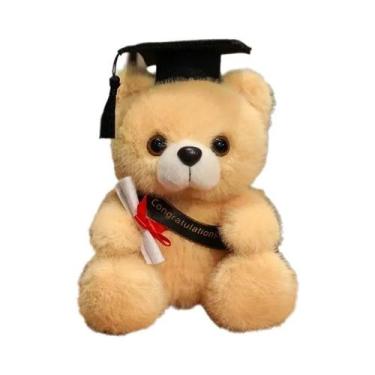 Imagem de Urso De Pelúcia Com Chapéu De Doutor De 18cm Para Meninos, Meninas E E