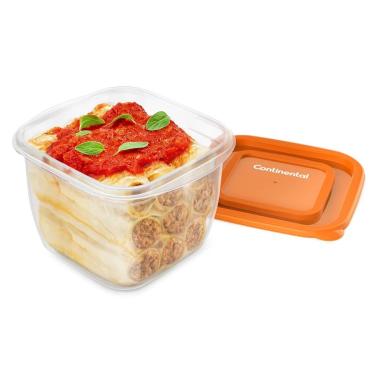 Imagem de CONJUNTO POTES CONTINENTAL PLASTICO LARANJA 08UND 41046088