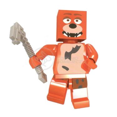 Imagem de Brinquedo Boneco Bloco De Montar Five Nights At Freddy´s Fnaf Compatível Com Lego - Foxy