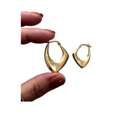 Imagem de Brincos De Argola Unissex Com Zircônia Branca Brilhante, Simples Para 