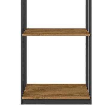 Imagem de Guarda Roupa Modulado Closet Titan Preto Velluto/freijó - Pr Móveis Preto Velluto/ Freijó