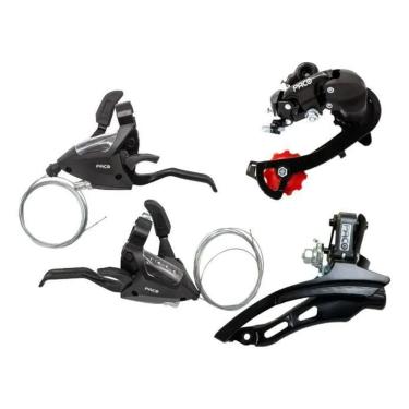 Imagem de Kit Alavanca + Cambio Traseiro + Dianteiro Gta Bike 21V 7V