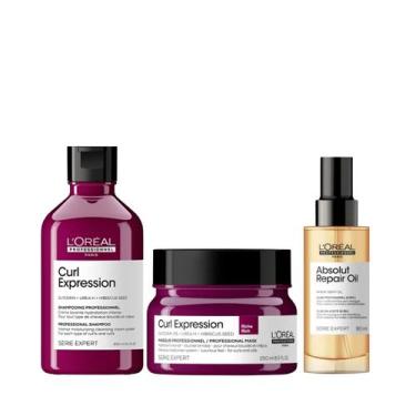 Imagem de Loreal Curl Expression Sh Moisturizing 300ml + Masc 3% 250ml + Óleo Ab