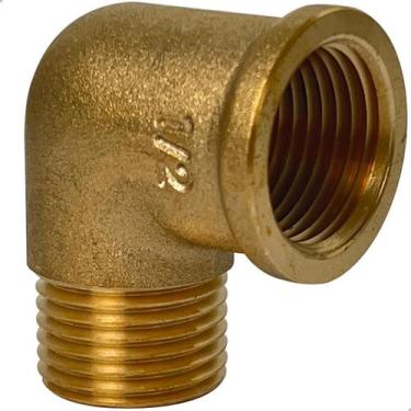 Imagem de Cotovelo Joelho Roscável Curva 90 Graus Macho Fêmea Rosca Conexão Meta