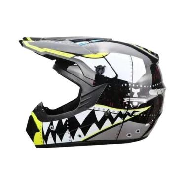 Imagem de Capacete Infantil Para Motocicleta Off-Road, Bicicleta, Downhill, Cros