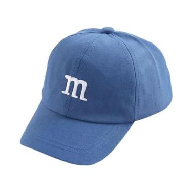 Imagem de Chapéu De Sol De Verão Para Bebês Meninos E Meninas Com Letra M Bordad