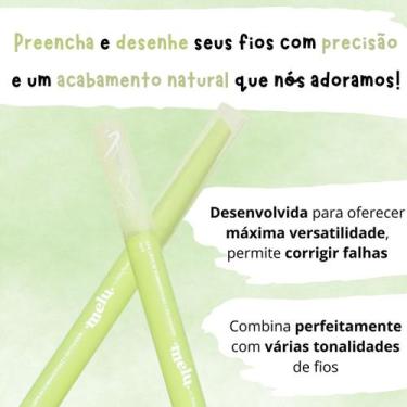 Imagem de Lapis de sobrancelhas + gel fixador medium (rr-2402) - (entrada) - mel