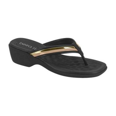 Imagem de Sandália Tamanco Feminina Salto Baixo Confortável Casual Beira Rio