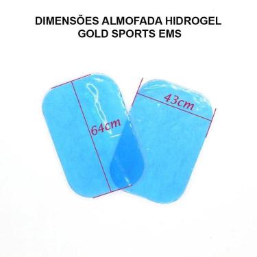 Imagem de Pads Gold Sports Gel Para Ems Abdominal - 3 Envelopes Com 2 unidades cada-Unissex