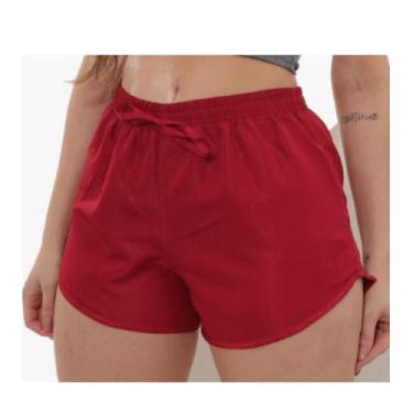 Imagem de Shorts Tactel Boxer Bermuda Short Shortinho Academia - Ana Modas, Verm