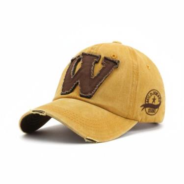 Imagem de Título: Boné Baseball Vintage W Original  Aba Curva Algodão Lavado  Lu